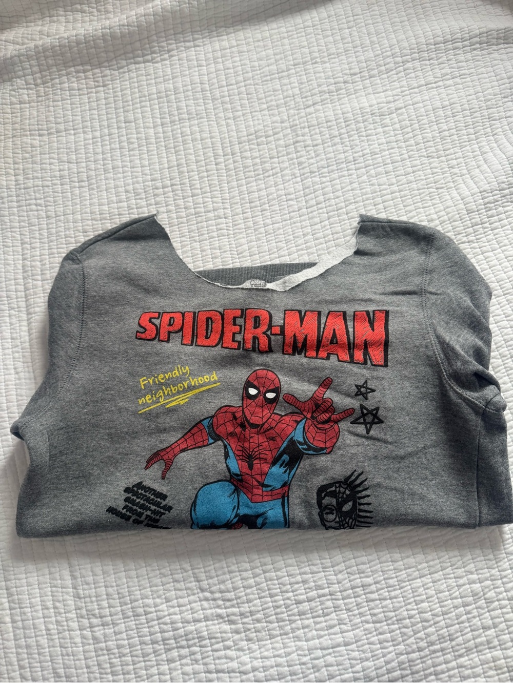Spider-Man Gray Sweatshirt